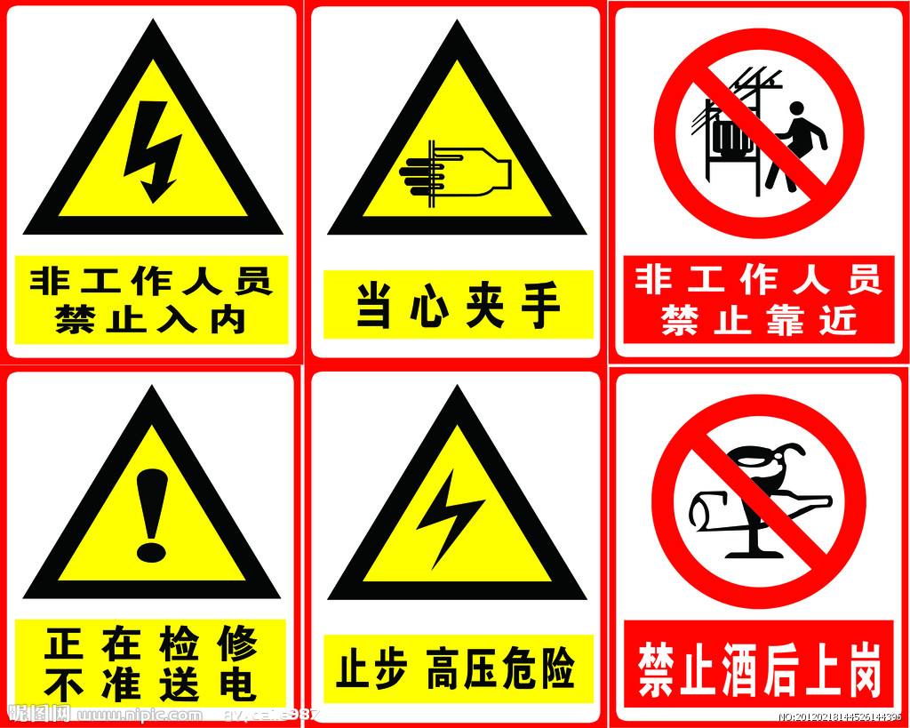 那些救命的的警示標識